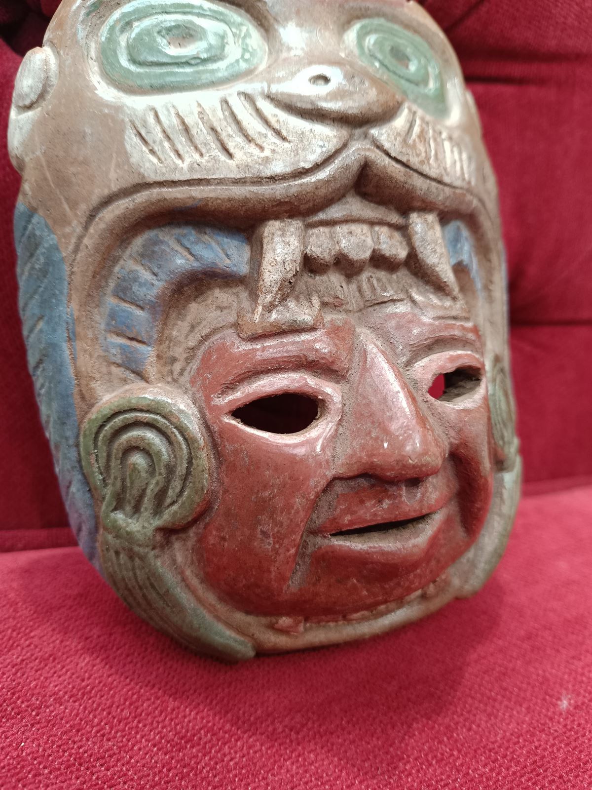 Máscara ceremonial arte popular México - Imagen 4