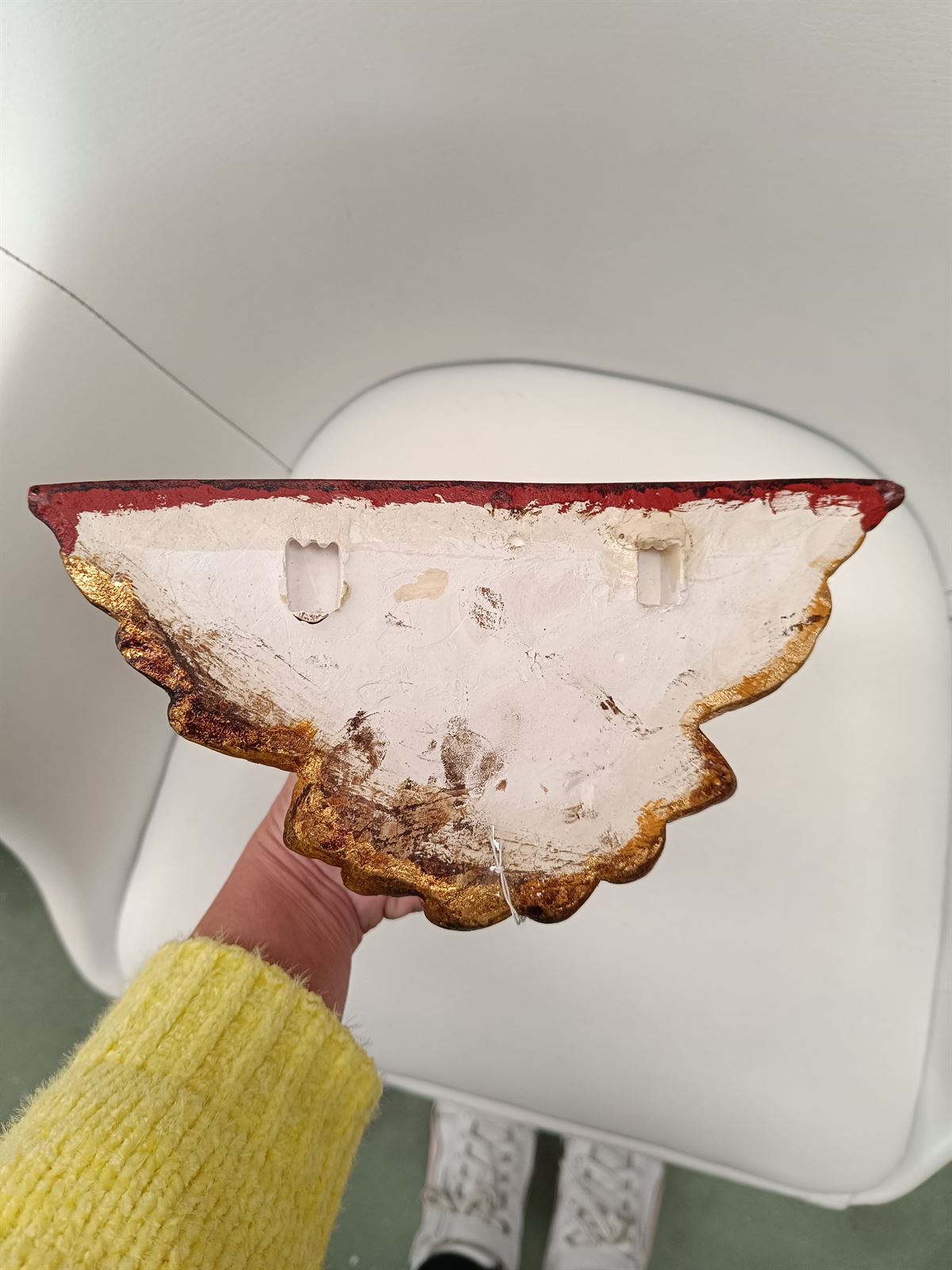 Ménsula peana angelito antigua - Imagen 7