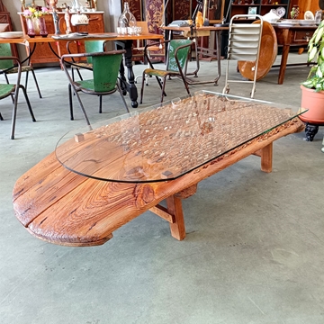 Mesa antigua de trillo - Imagen 1