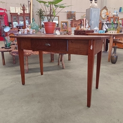 Mesa antigua gallega en madera de castaño - Imagen 1