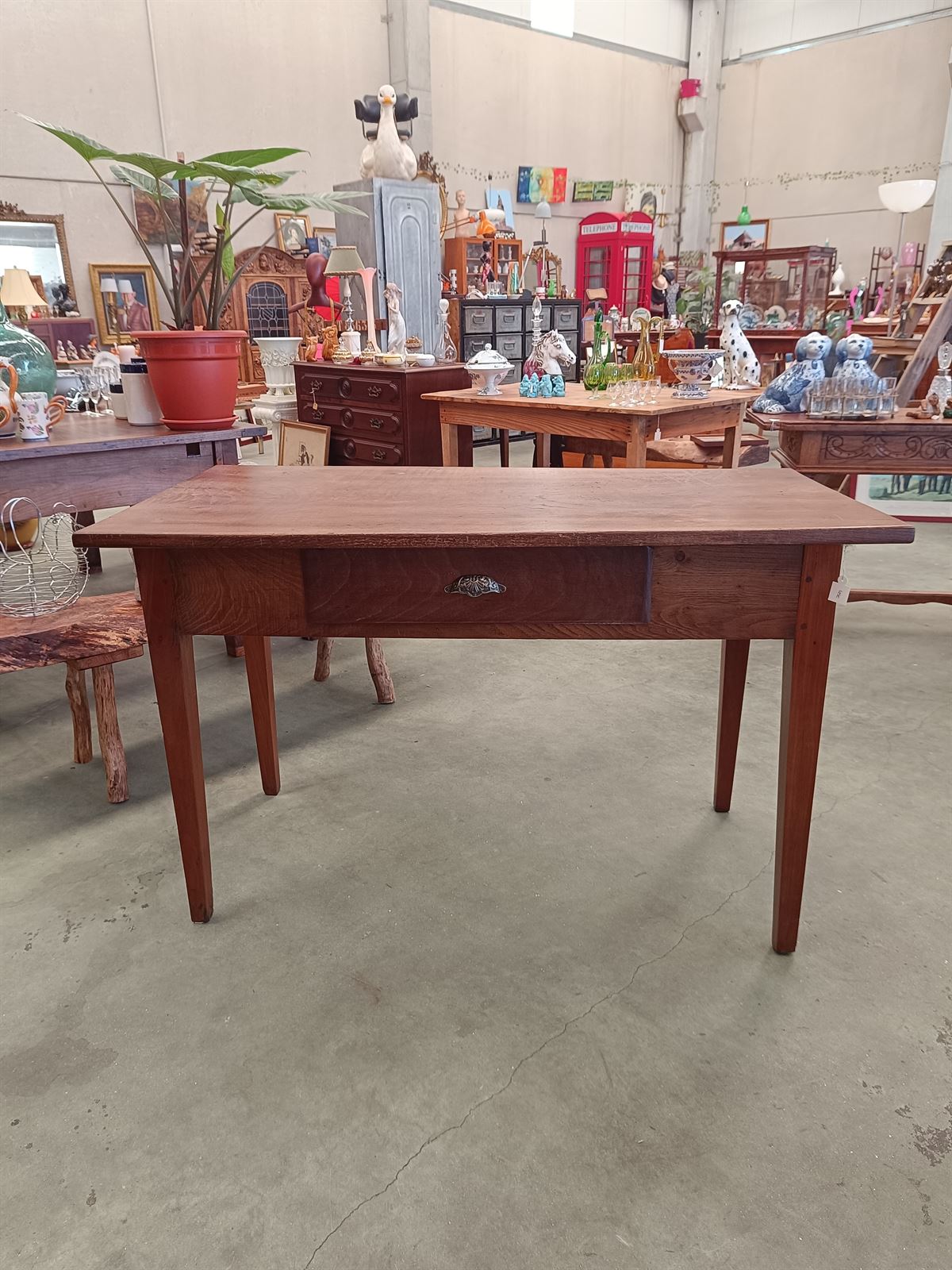 Mesa antigua gallega en madera de castaño - Imagen 2