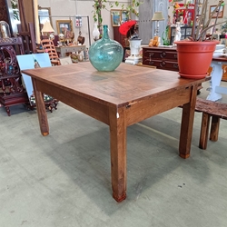 Mesa antigua rustica de madera de castaño - Imagen 1