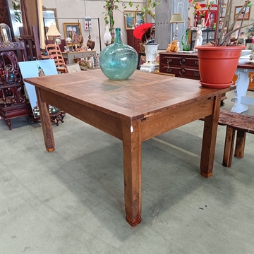 Mesa antigua rustica de madera de castaño - Imagen 1
