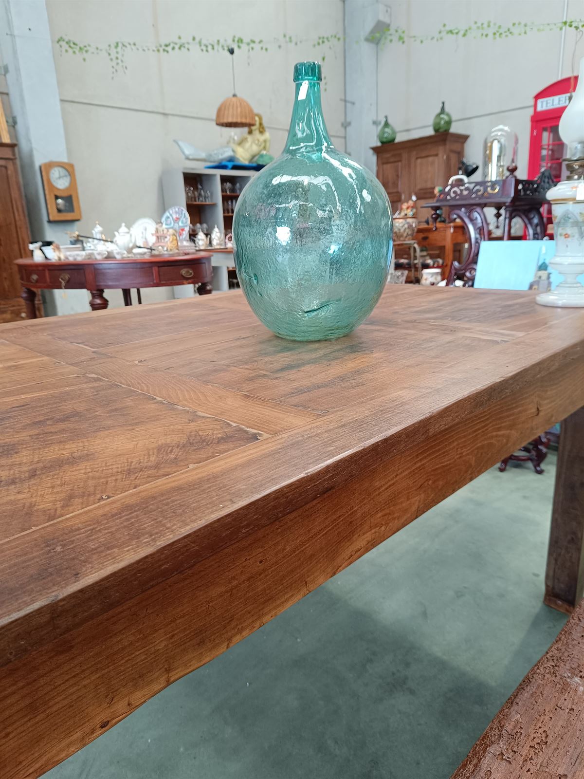 Mesa antigua rustica de madera de castaño - Imagen 8