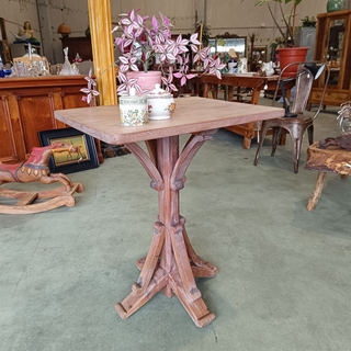 Mesa auxiliar años 40 de madera - Imagen 1