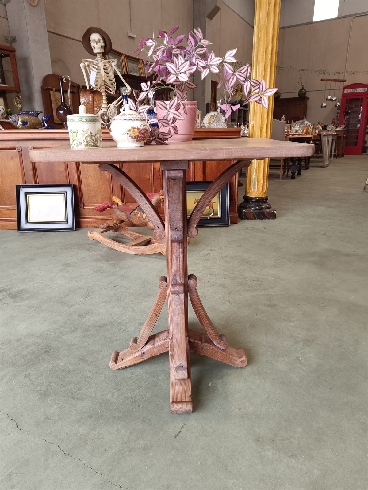 Mesa auxiliar años 40 de madera - Imagen 3