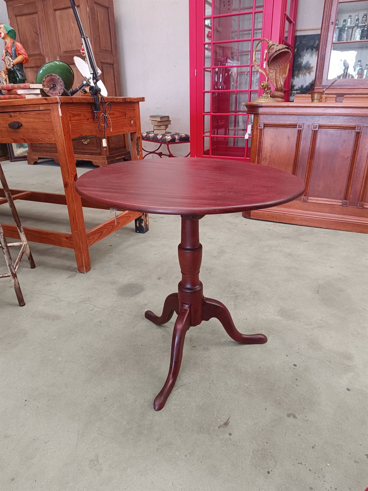 Mesa auxiliar velador georgiano S.XVIII - Imagen 3