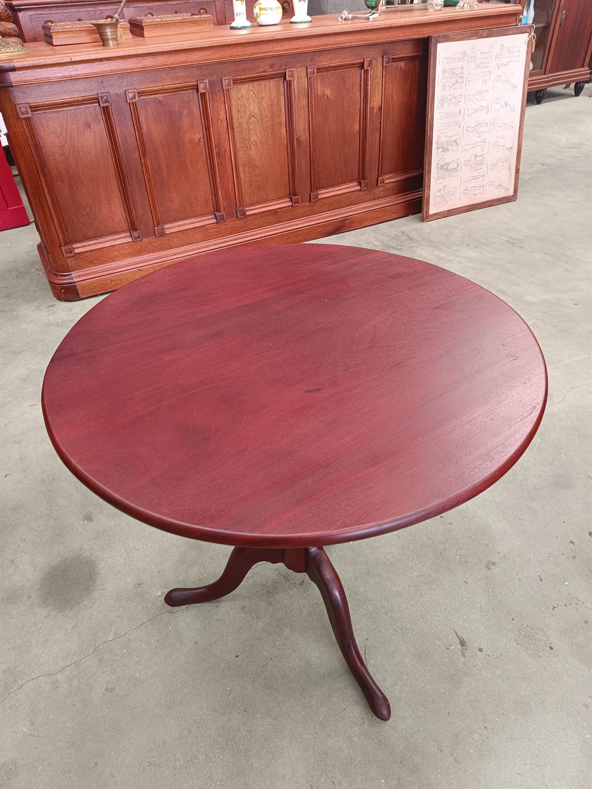 Mesa auxiliar velador georgiano S.XVIII - Imagen 4