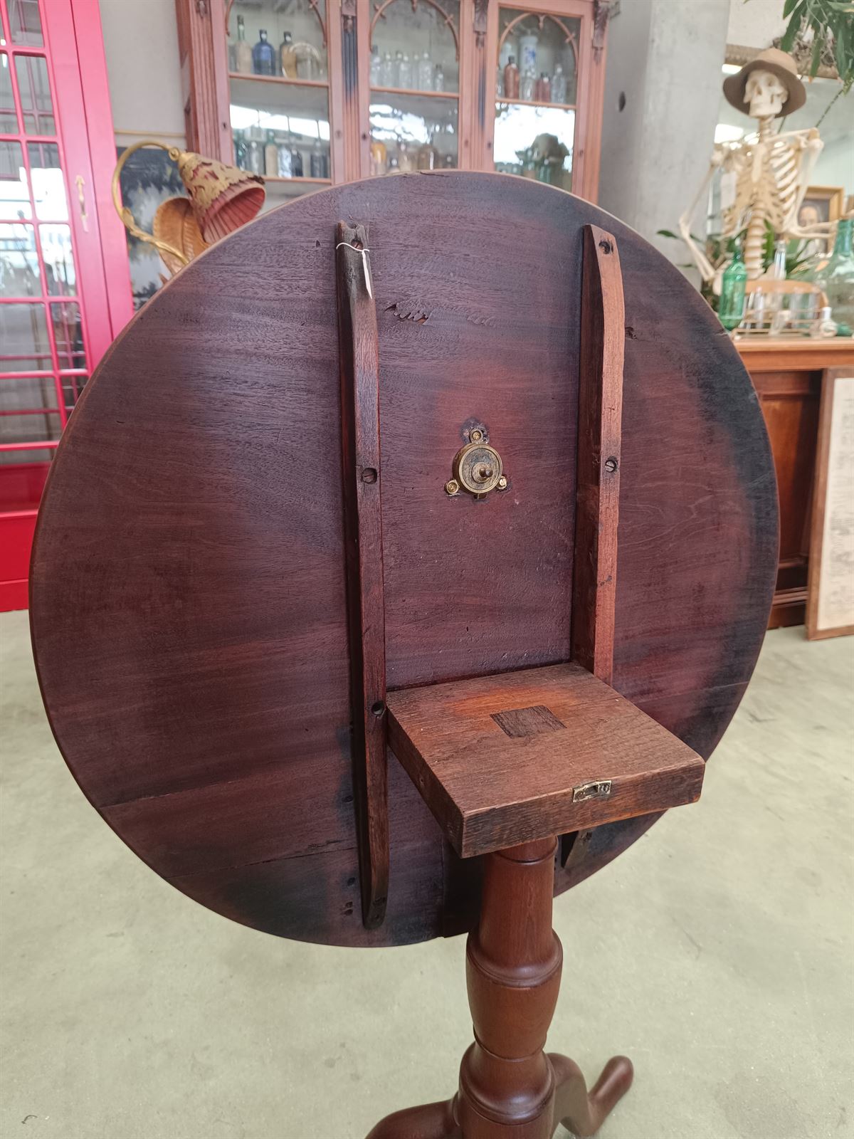 Mesa auxiliar velador georgiano S.XVIII - Imagen 7