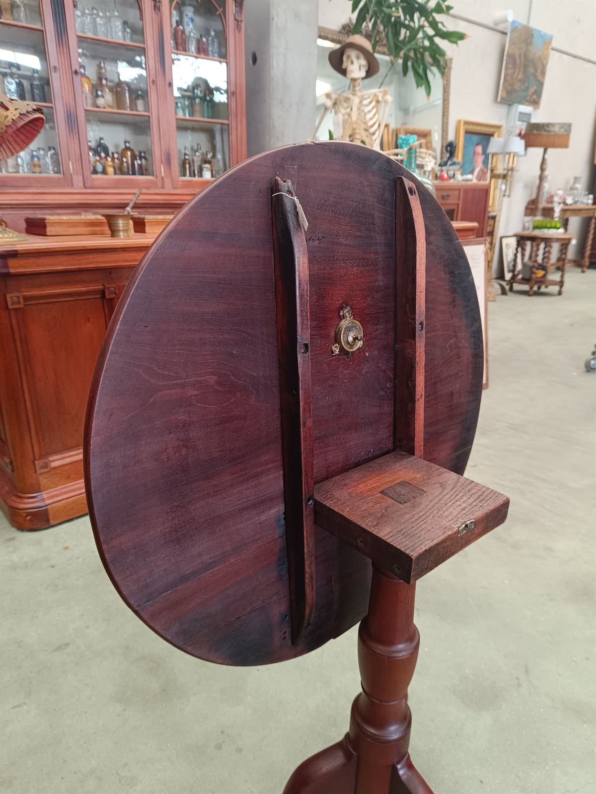 Mesa auxiliar velador georgiano S.XVIII - Imagen 10