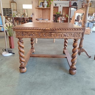 Mesa de comedor de roble años 30 - Imagen 2