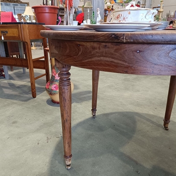 Mesa redonda de castaño años 30 - Imagen 2