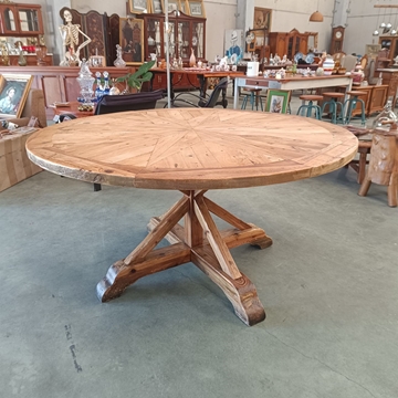 Mesa rústica de granja - Imagen 1