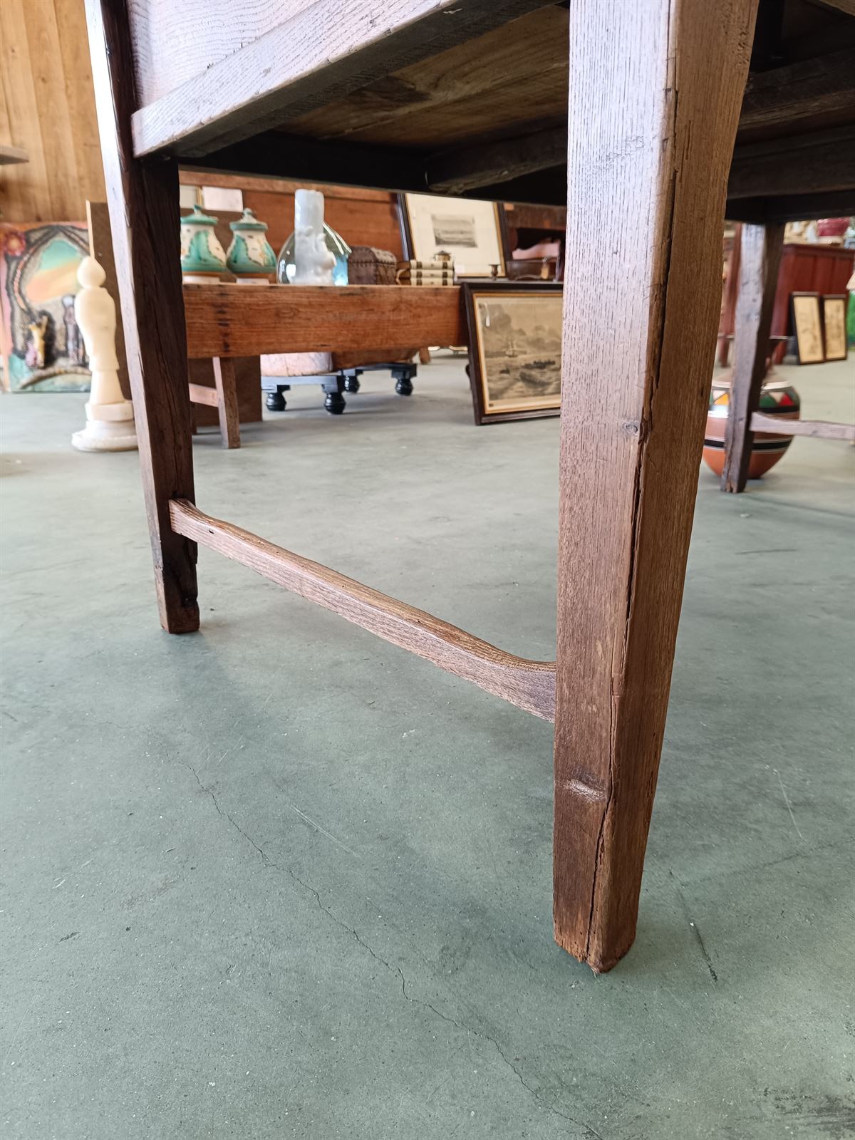 Mesa tocinera madera de castaño - Imagen 7