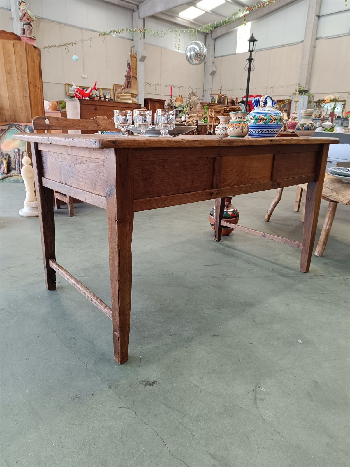 Mesa tocinera madera de castaño - Imagen 8