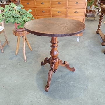 Mesa velador antiguo de madera - Imagen 1