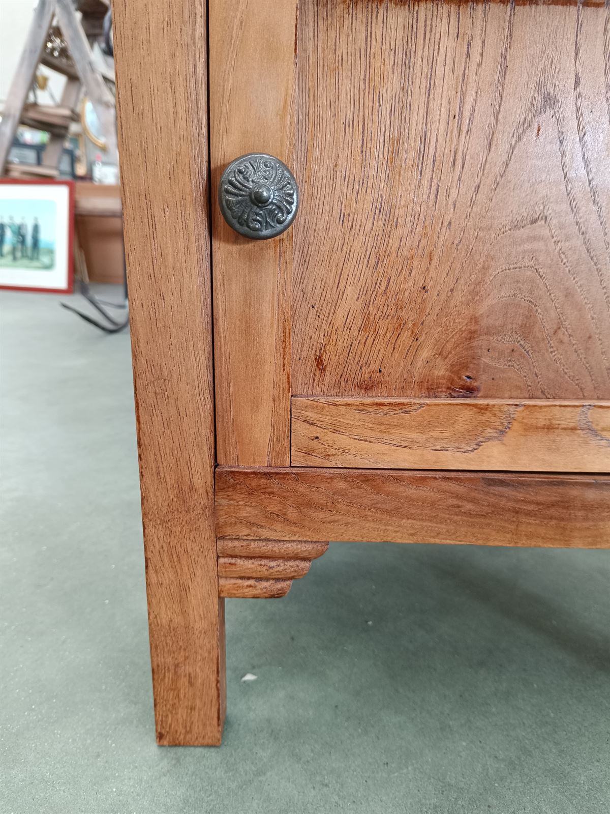 Mesilla ó mesita de madera de castaño - Imagen 4