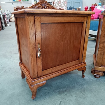 Mesita antigua madera de castaño - Imagen 2