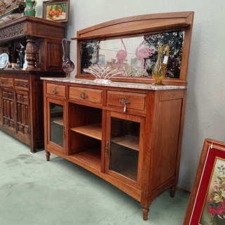 Mueble aparador en madera de castaño - Imagen 1