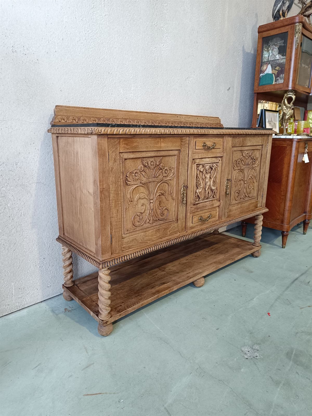 Mueble aparador francés de roble - Imagen 2