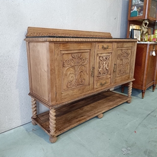 Mueble aparador francés de roble - Imagen 2