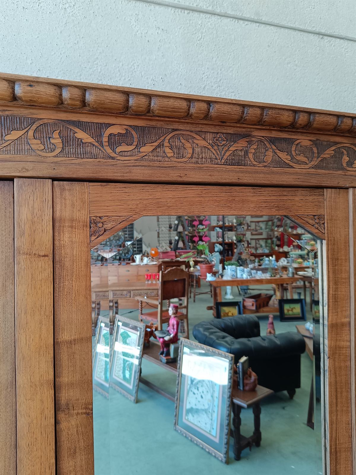 Mueble armario en madera de roble años 40 - Imagen 5