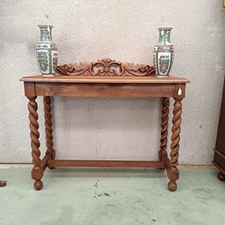 Mueble auxiliar recibidor de roble años 30 - Imagen 1