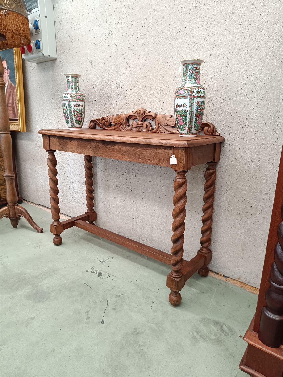 Mueble auxiliar recibidor de roble años 30 - Imagen 2