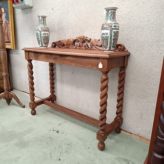 Mueble auxiliar recibidor de roble años 30 - Imagen 2