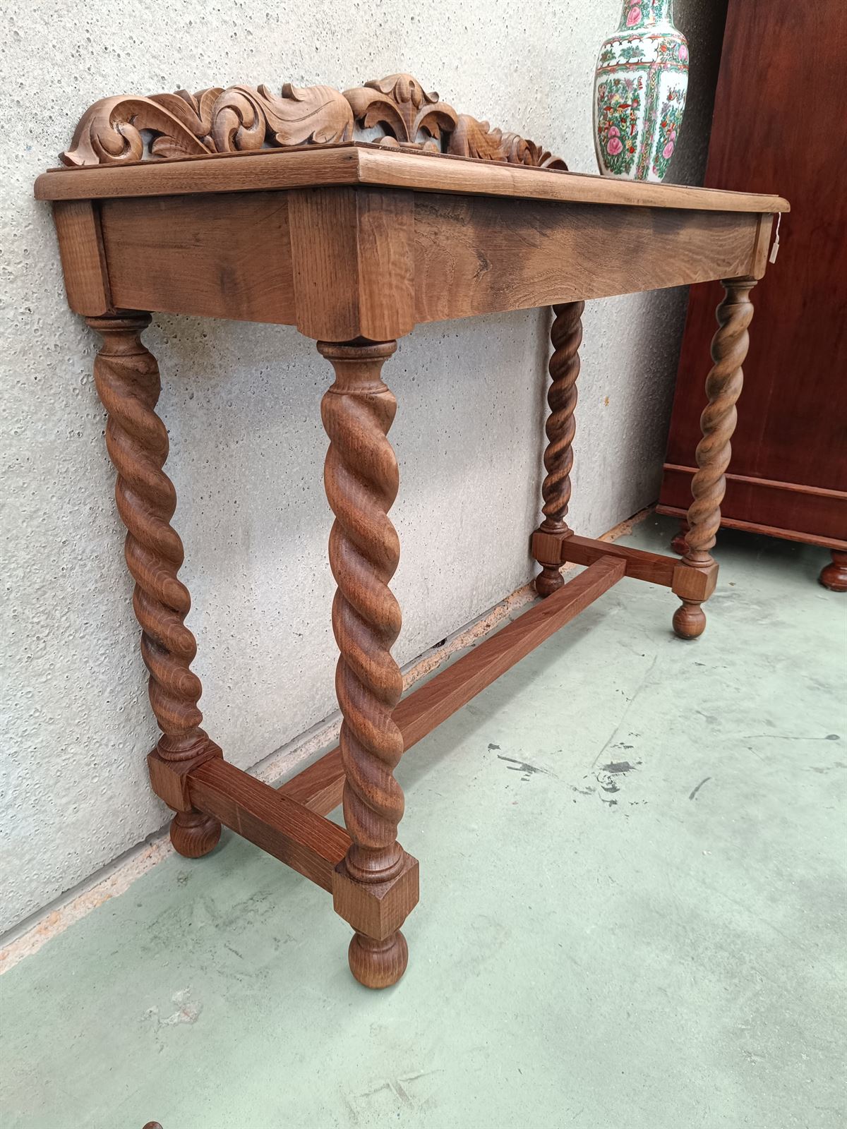 Mueble auxiliar recibidor de roble años 30 - Imagen 4