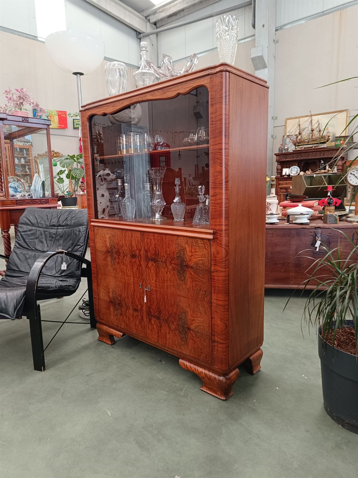 Mueble buffet vitrina Art Deco - Imagen 2