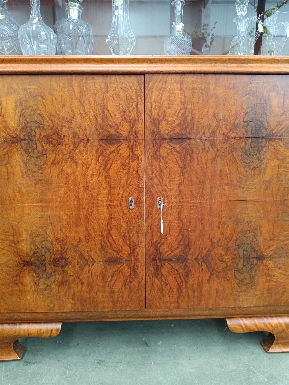 Mueble buffet vitrina Art Deco - Imagen 3