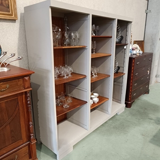 Mueble estantería madera de castaño - Imagen 2