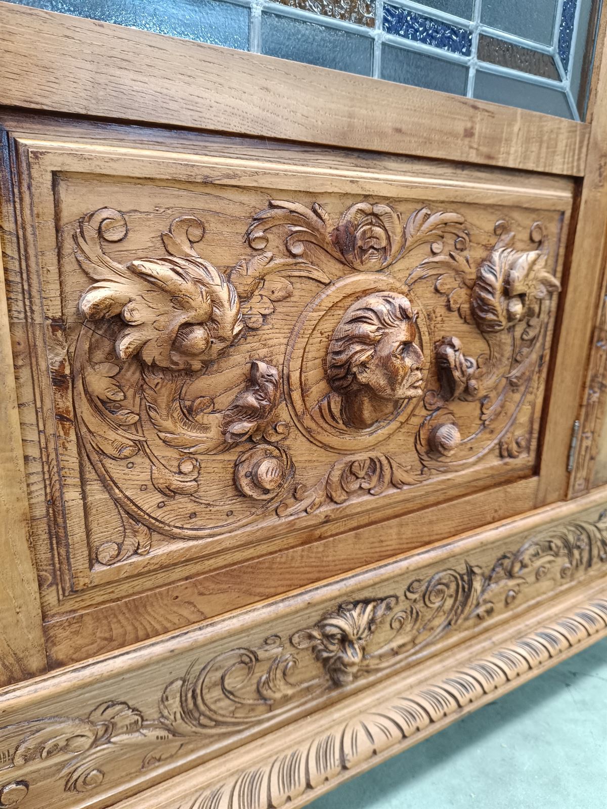 Mueble librería de madera de roble años 30 - Imagen 4