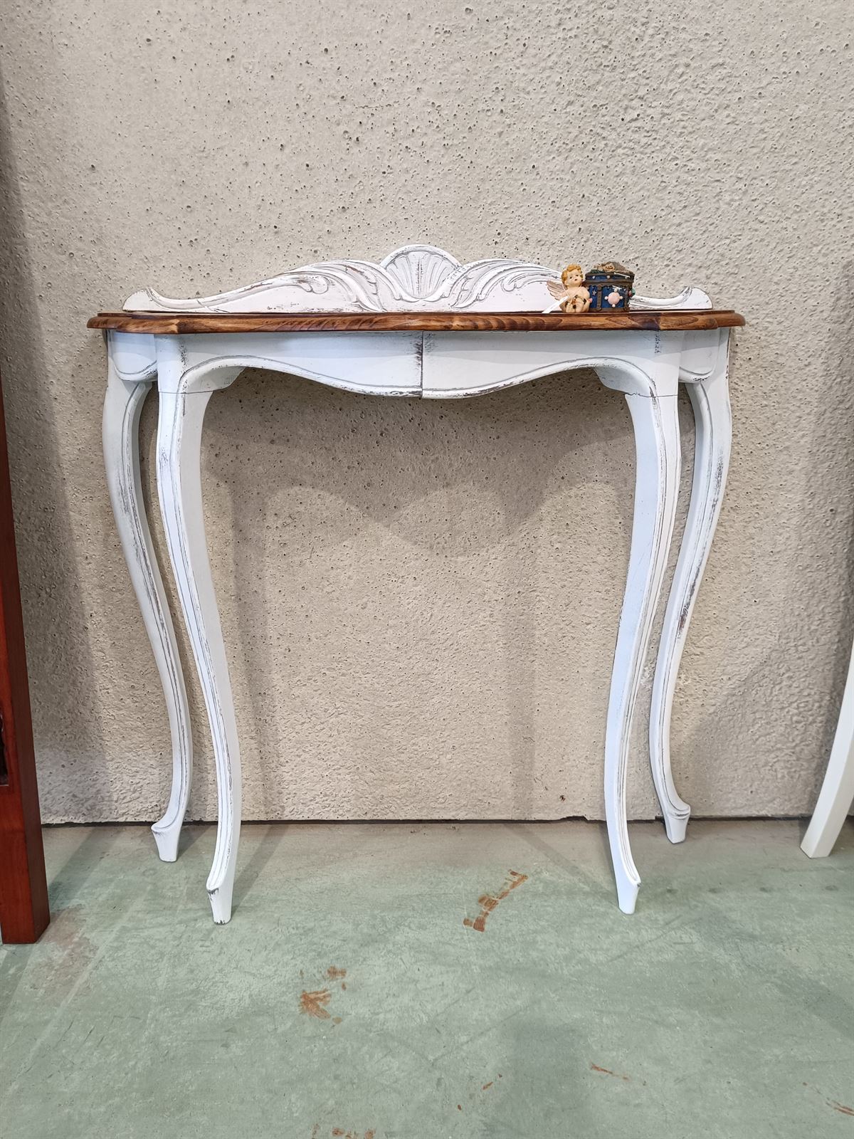 Mueble recibidor madera castaño - Imagen 1