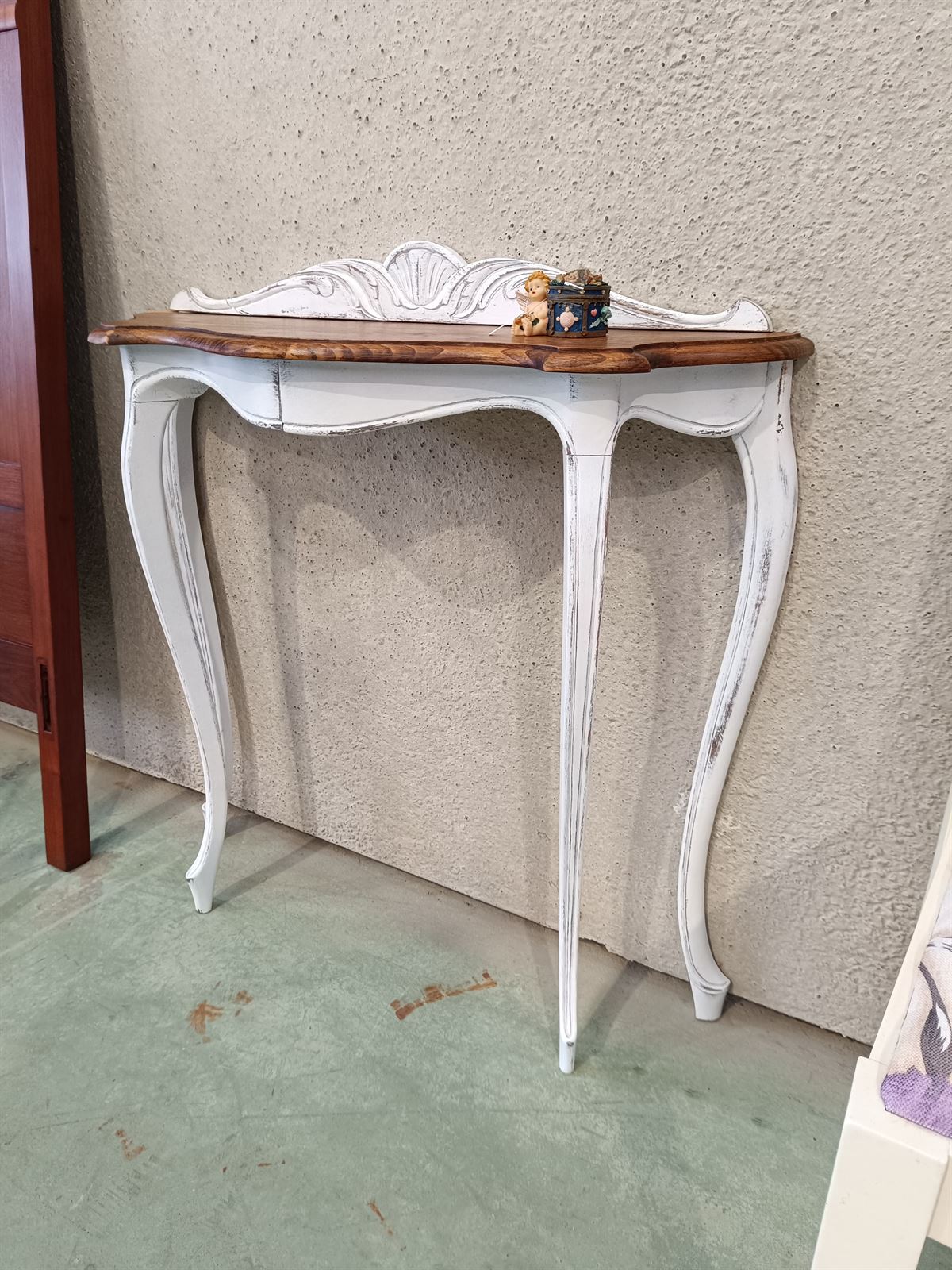 Mueble recibidor madera castaño - Imagen 2