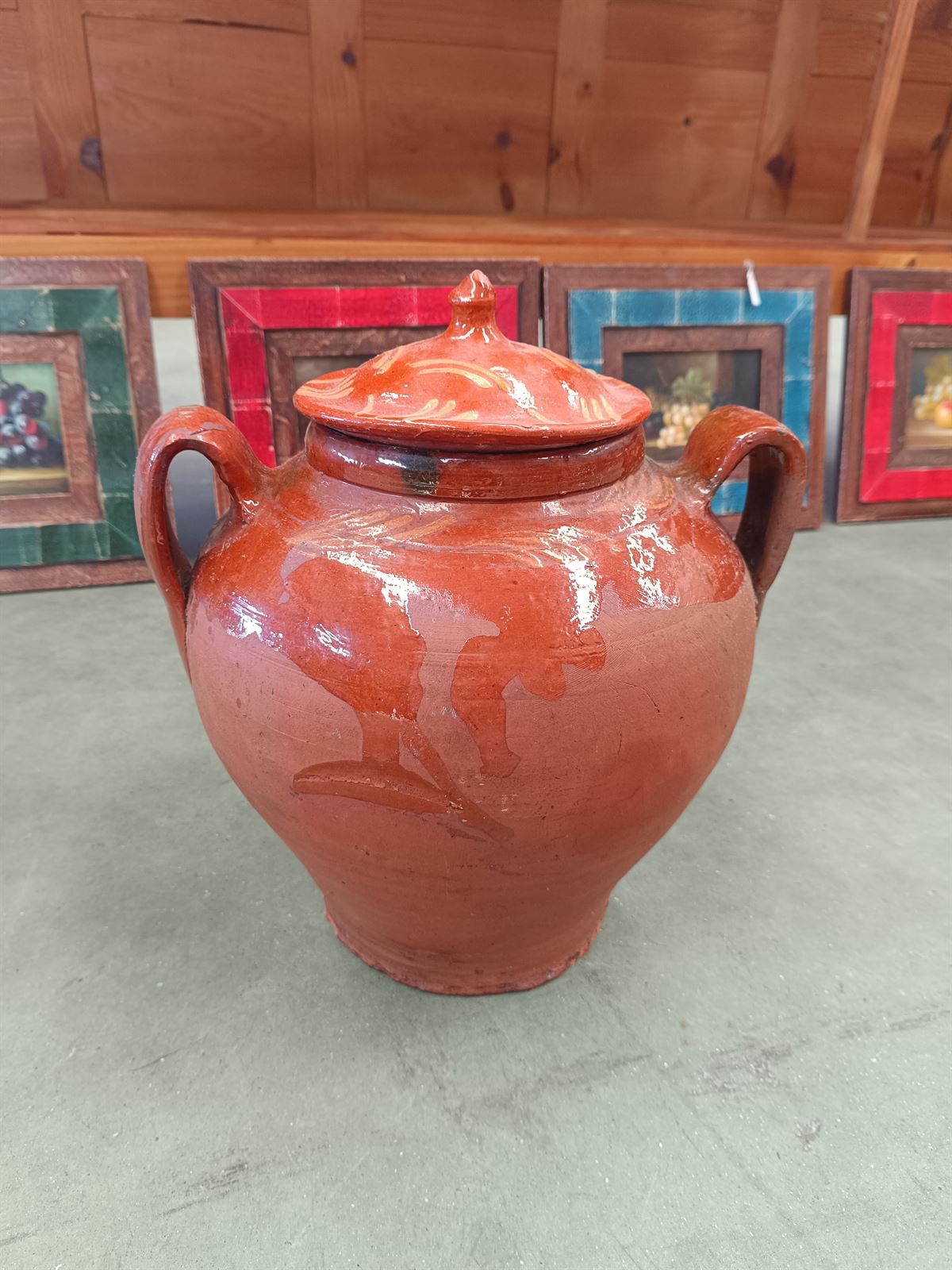 Orza olla antigua de barro - Imagen 1