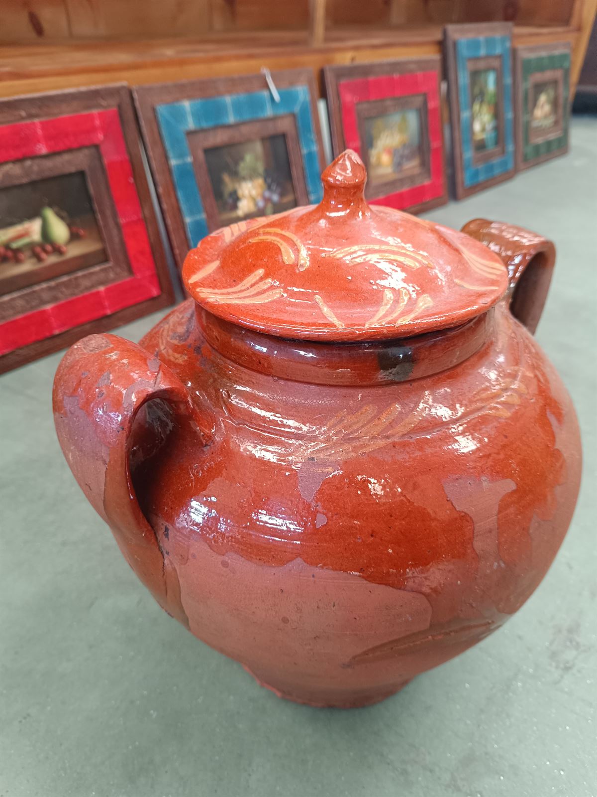 Orza olla antigua de barro - Imagen 2