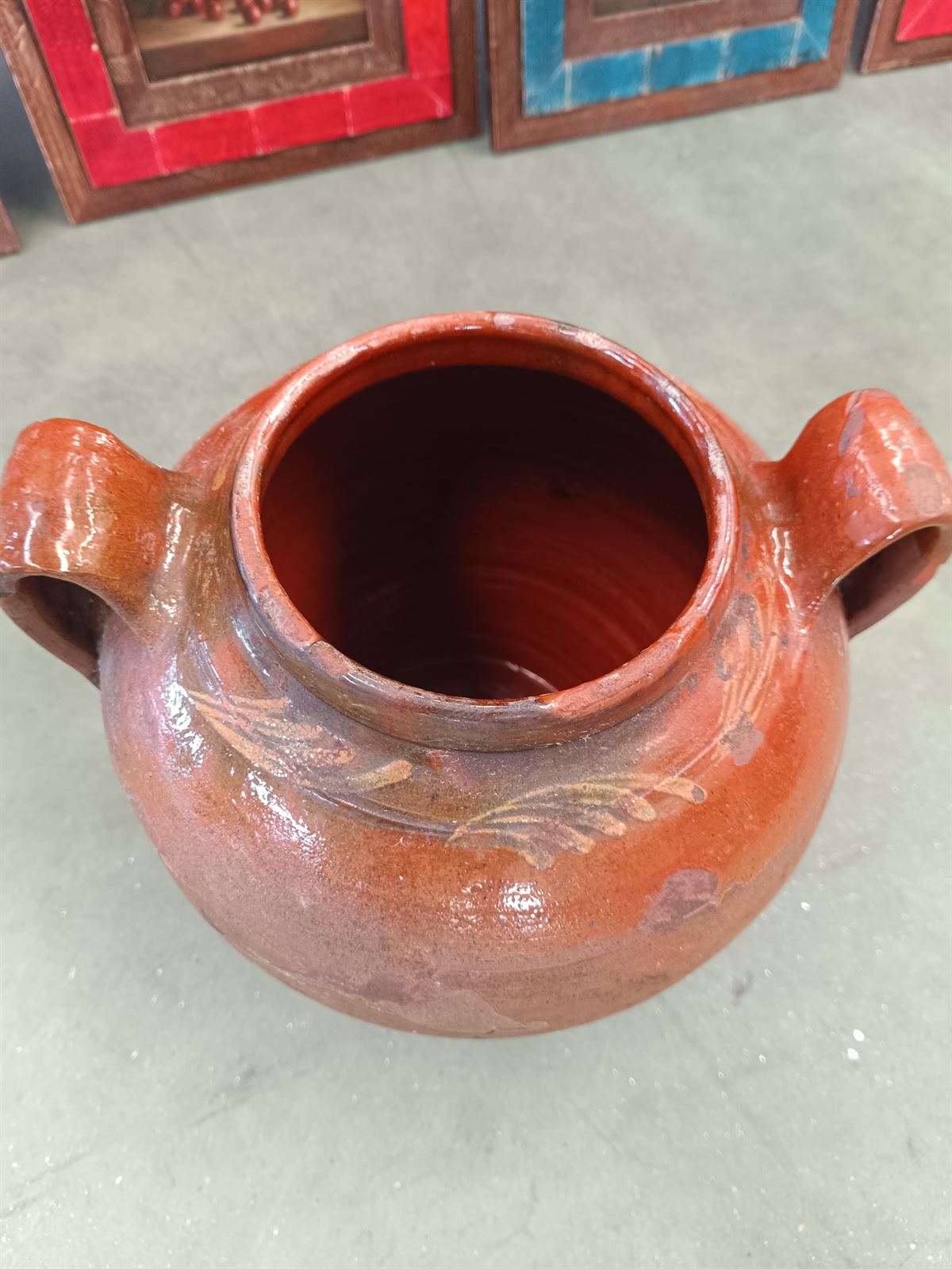 Orza olla antigua de barro - Imagen 8