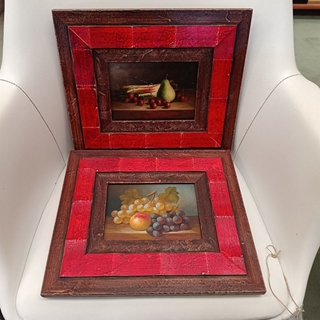 Pareja cuadros óleo sobre tabla - Imagen 1