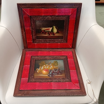 Pareja cuadros óleo sobre tabla - Imagen 1