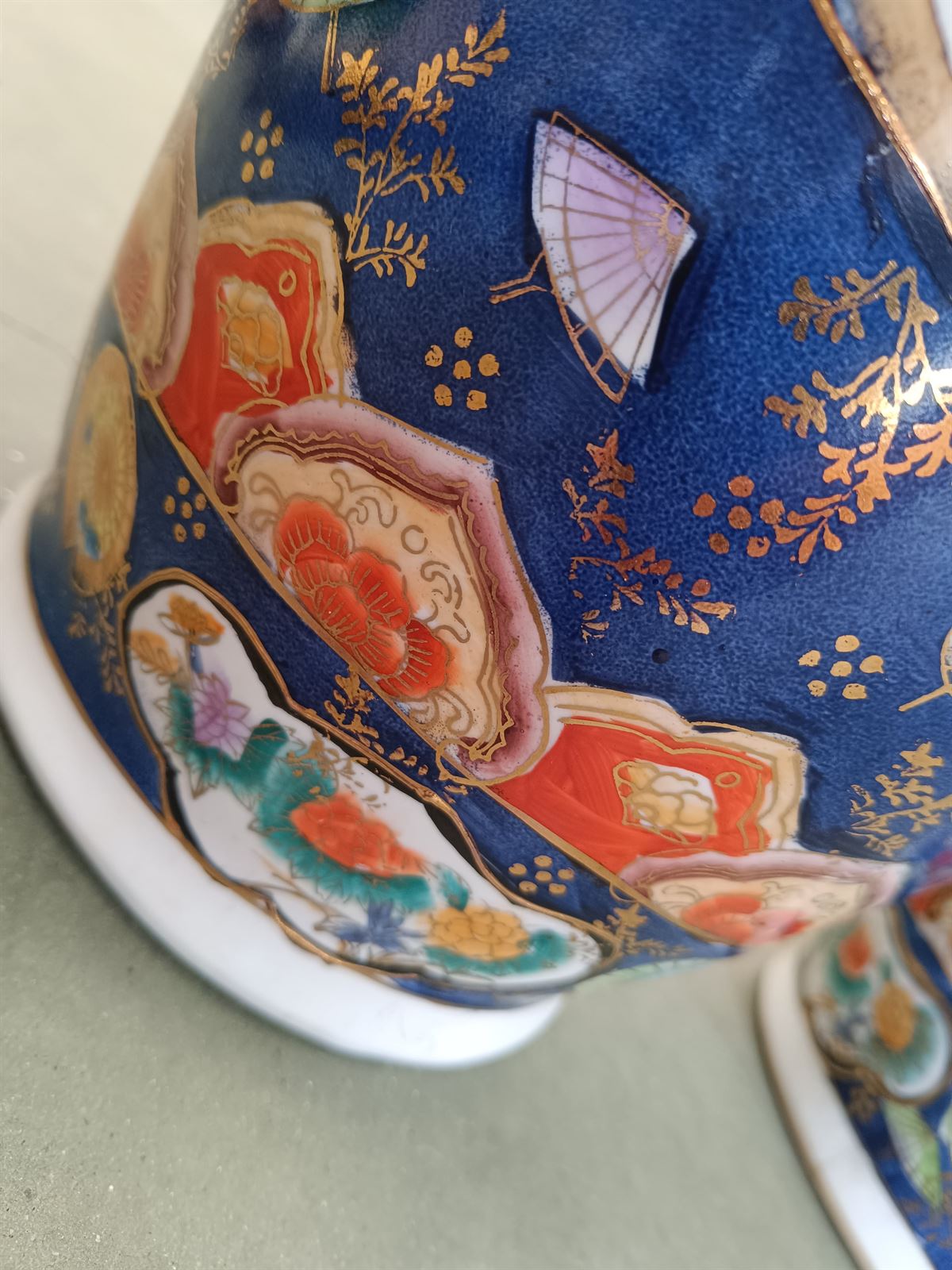 Pareja de jarrones Satsuma de porcelana - Imagen 5