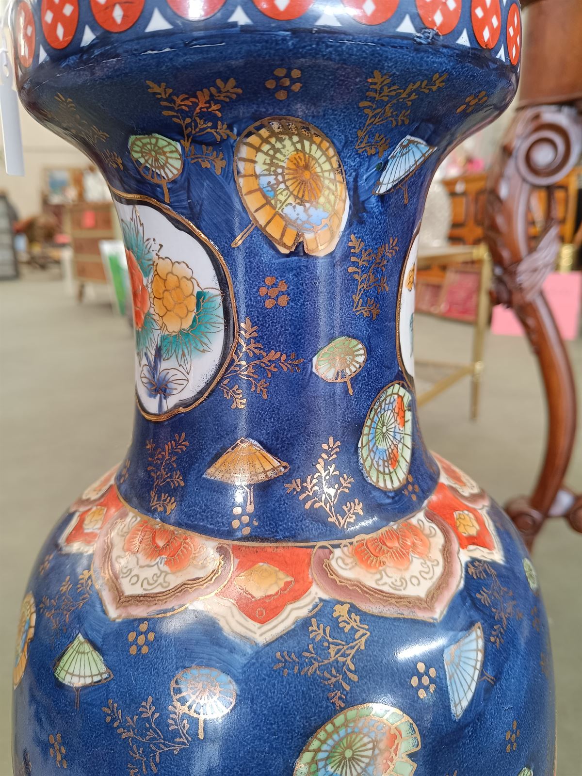 Pareja de jarrones Satsuma de porcelana - Imagen 8