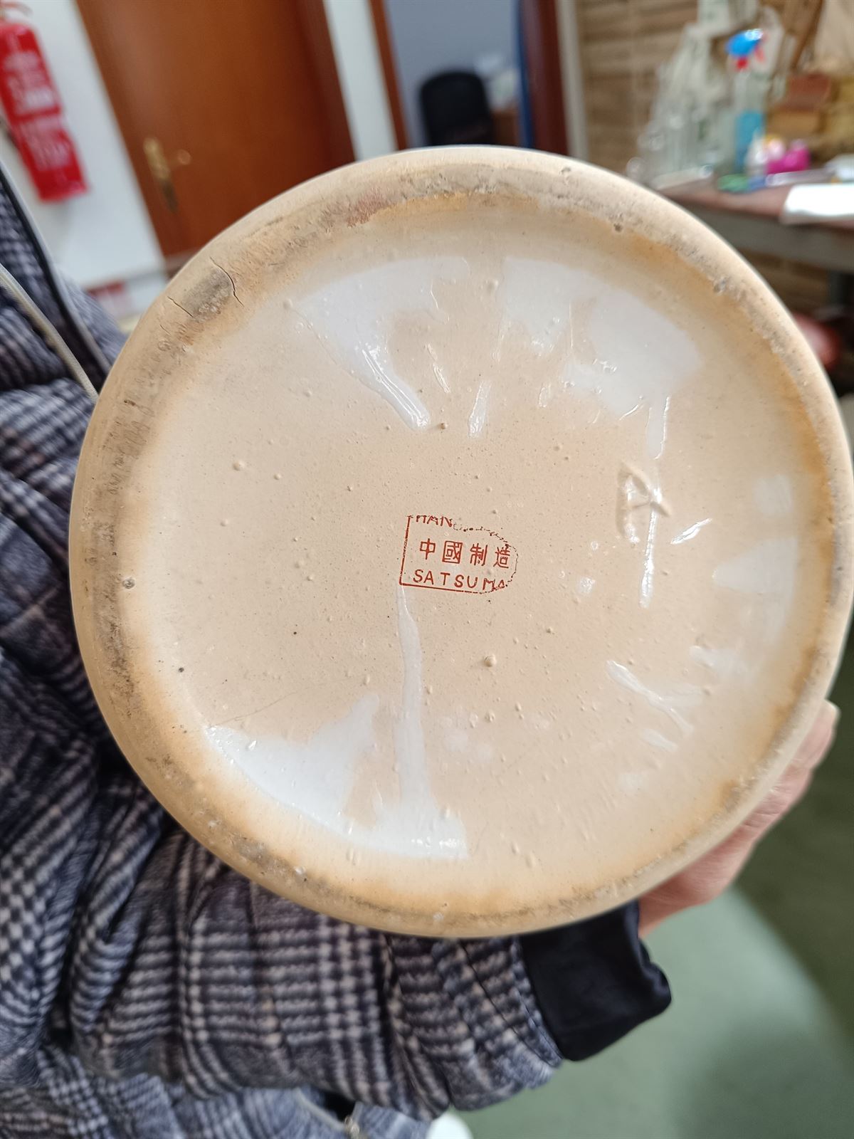 Pareja de jarrones Satsuma de porcelana - Imagen 10