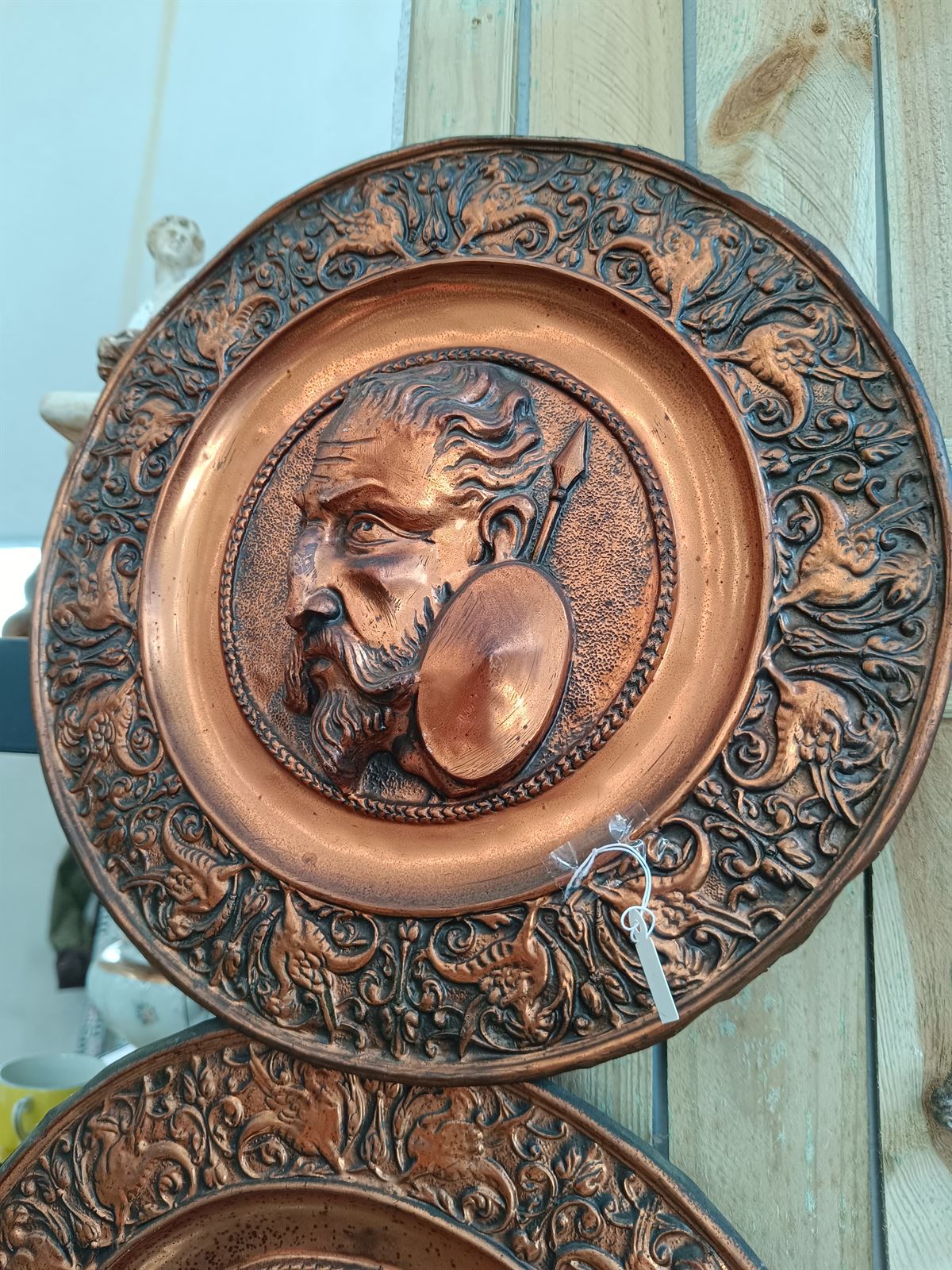 Pareja de platos de de cobre Don Quijote - Imagen 3