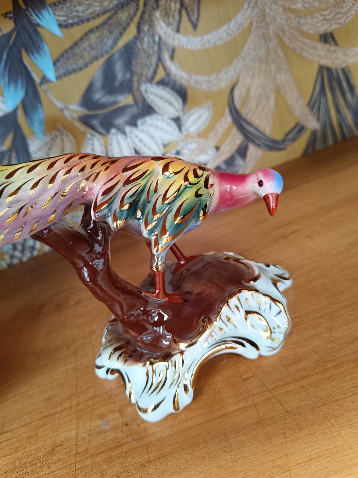 Pareja figuras pavos reales años 70 - Imagen 7