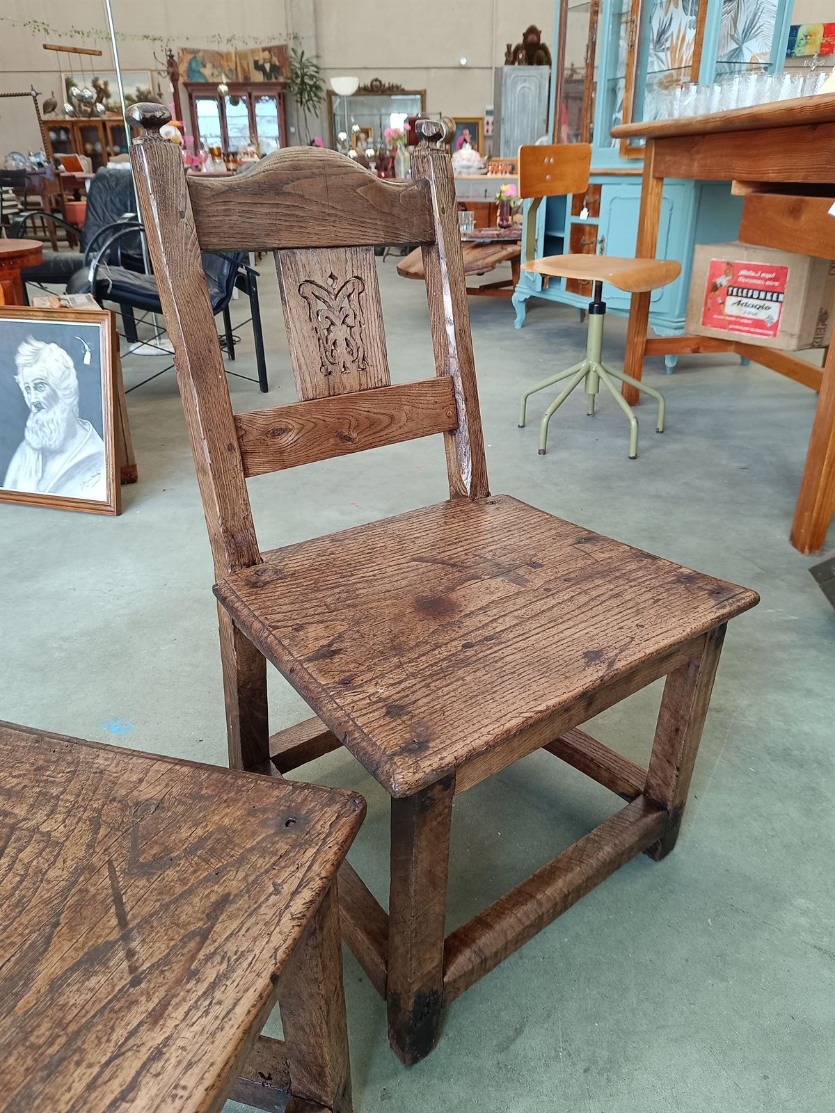 Pareja sillas de madera S.XVIII - Imagen 6