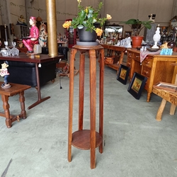 Peana pedestal de madera años 40 - Imagen 1