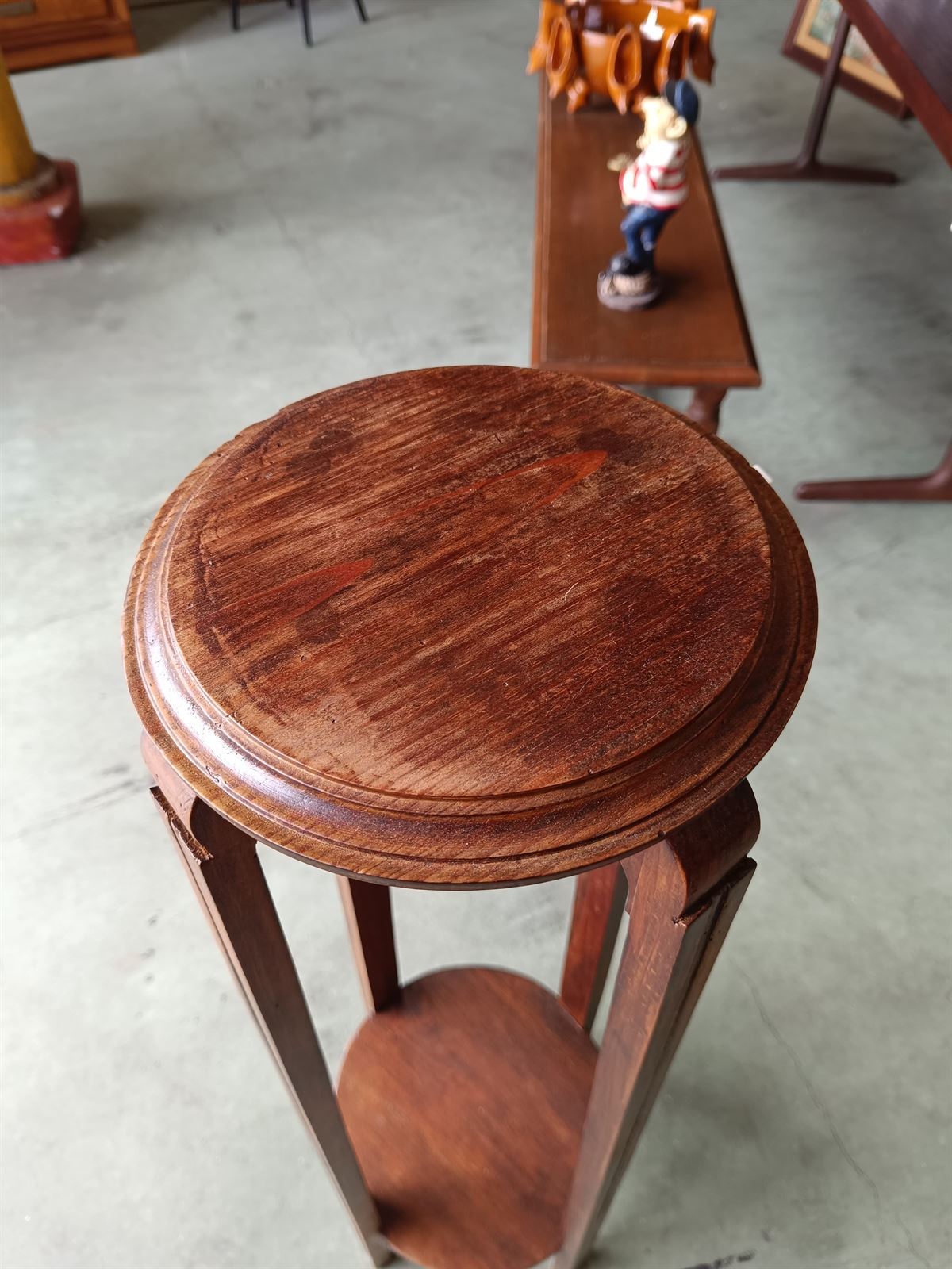 Peana pedestal de madera años 40 - Imagen 6