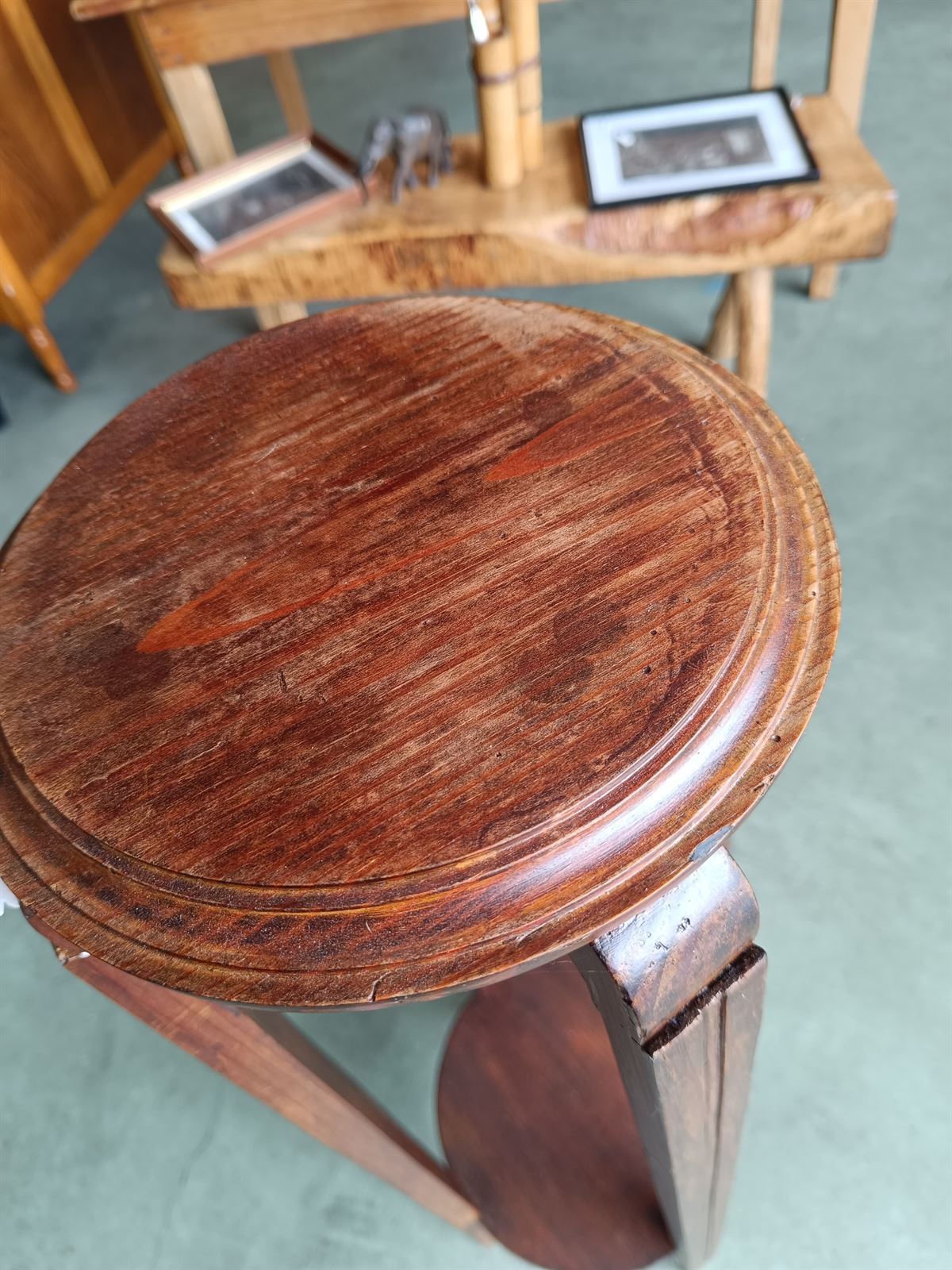Peana pedestal de madera años 40 - Imagen 7